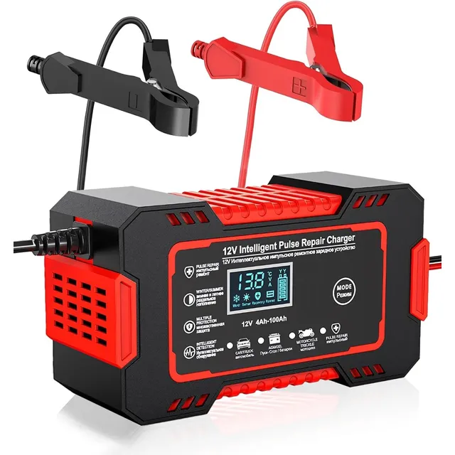 Carregador Bateria Inteligente 12v 100 Amperes Moto Caminhão
