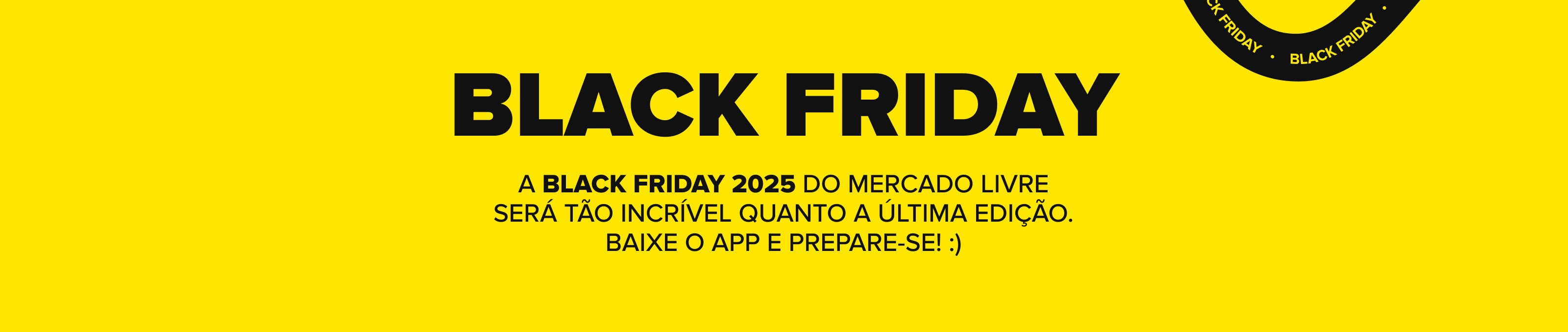 Black Friday volta já!